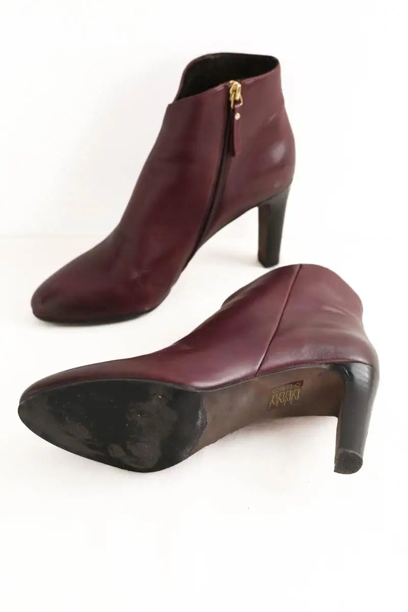 Boots Bruno Premi Bordeaux en Cuir