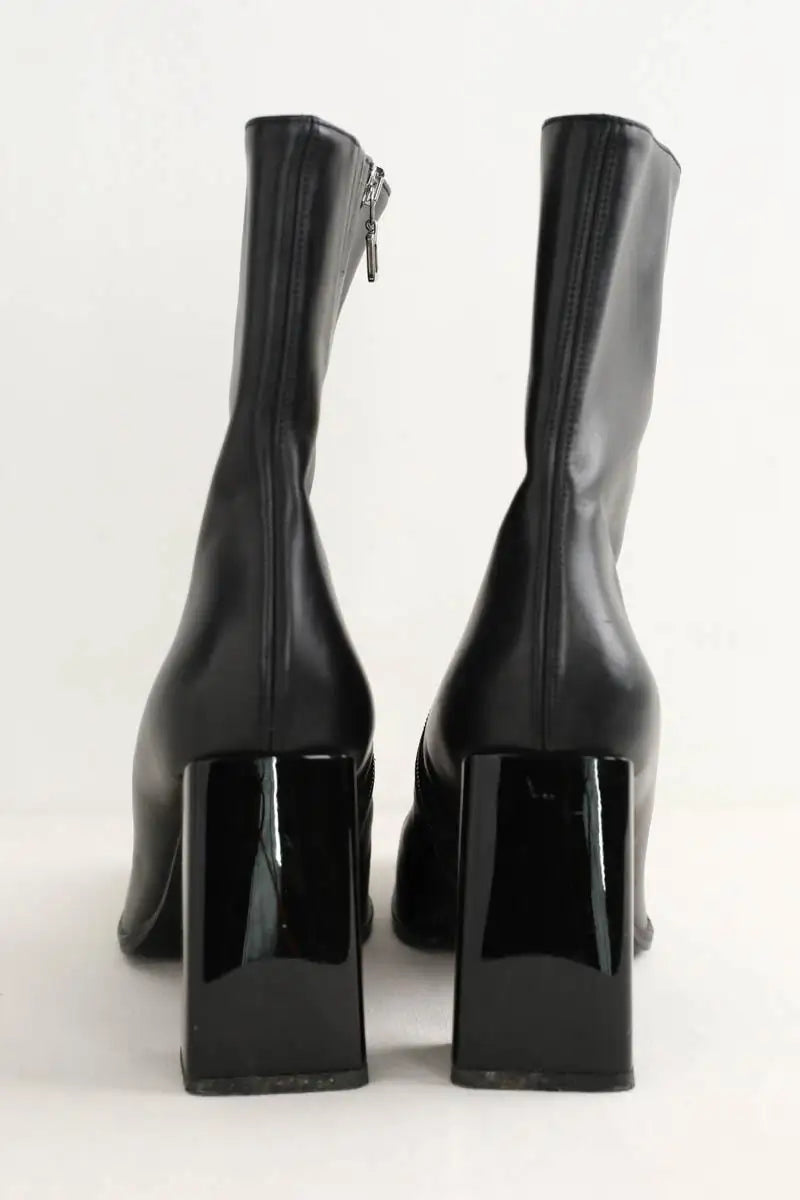 Boots Carel Noir en Cuir