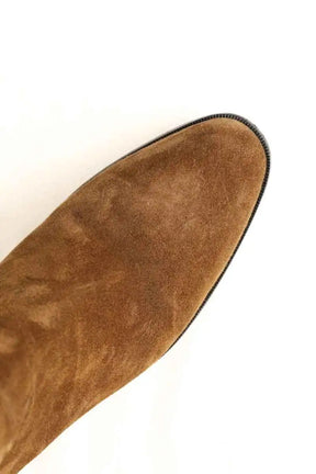 Boots Celine Marron en Daim