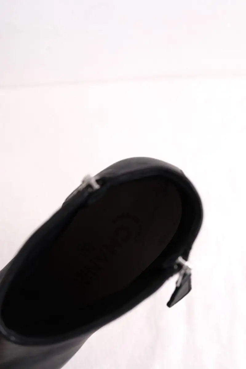 Boots Chanel Noir en Cuir