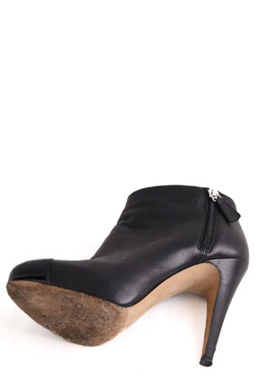 Boots Chanel Noir en Cuir