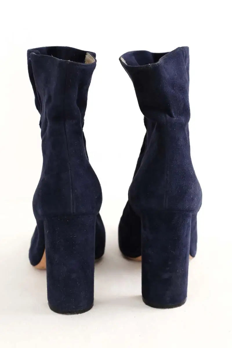 Boots Chloé Bleu en Daim