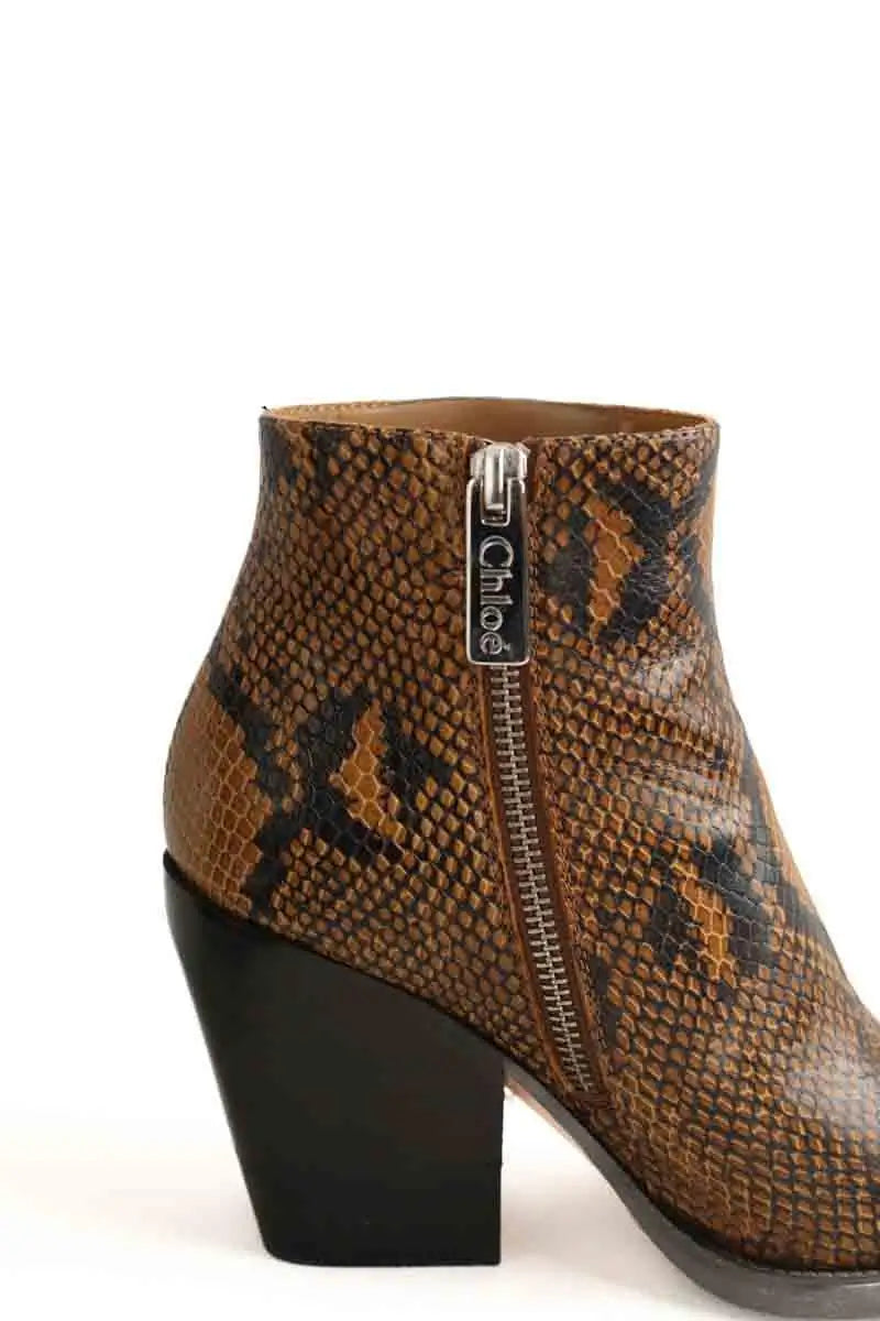 Boots Chloé Marron en Cuir