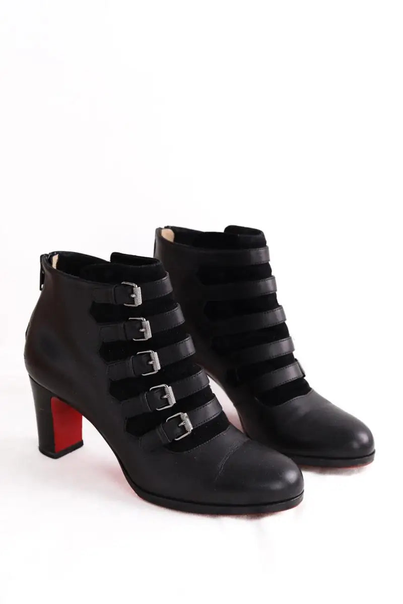 Boots Christian Louboutin Noir en Daim