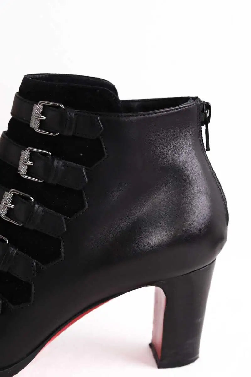 Boots Christian Louboutin Noir en Daim