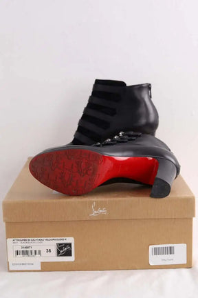 Boots Christian Louboutin Noir en Daim