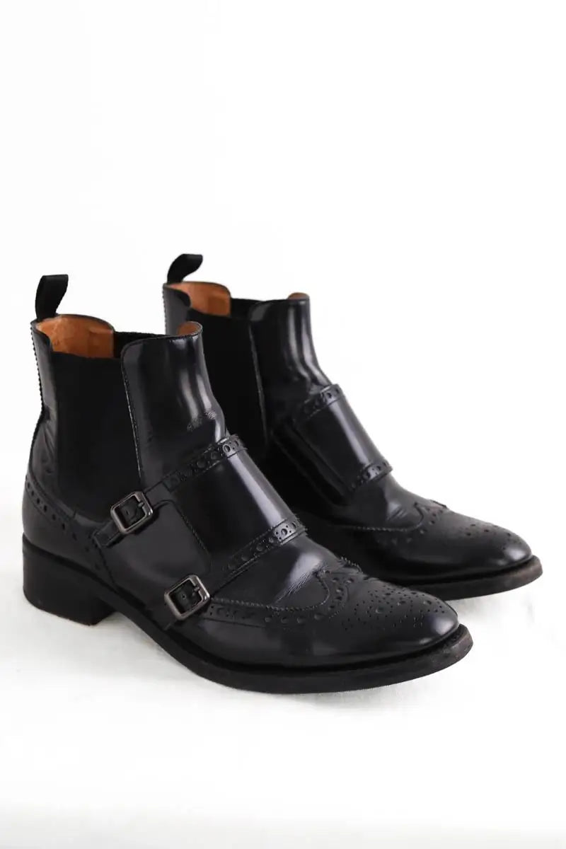 Boots Church's Noir en Cuir