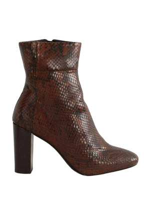 Boots Claudie Pierlot Marron en Cuir, taille 38 - Seconde Main