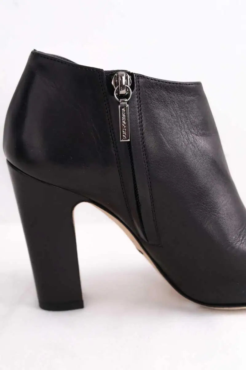 Boots Dolce & Gabbana Noir en Cuir