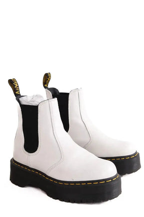 Boots Dr. Martens Blanc en Cuir