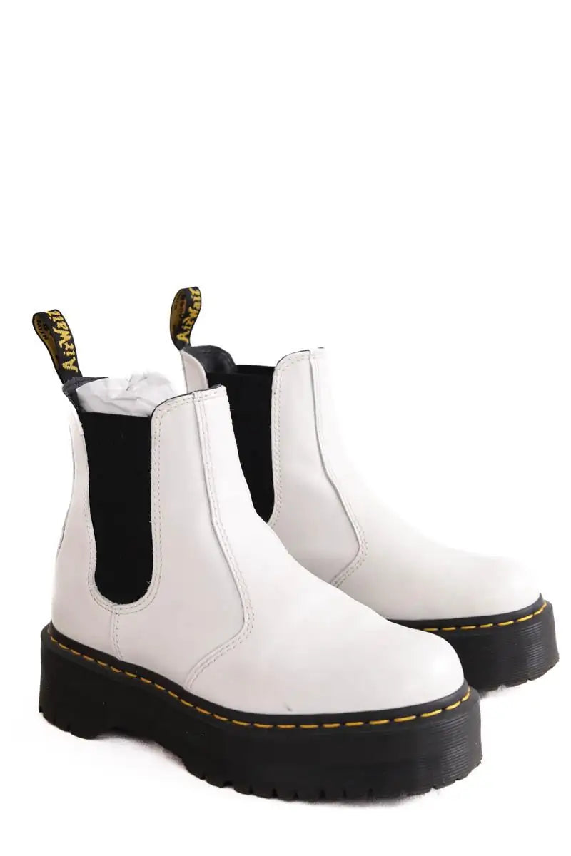 Boots Dr. Martens Blanc en Cuir