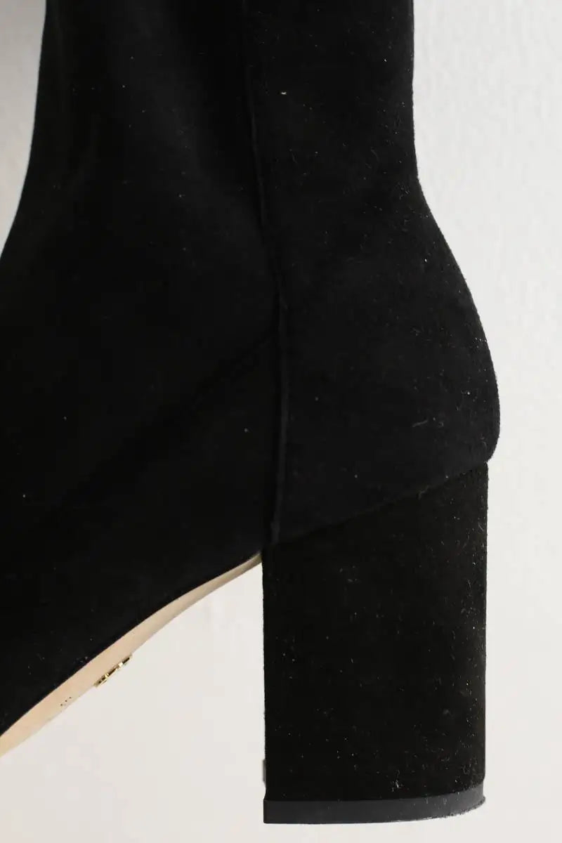 Boots Elie Saab Noir en Daim