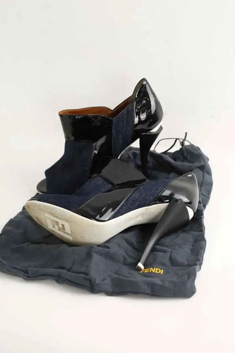 Boots Fendi Marine en Vinyle