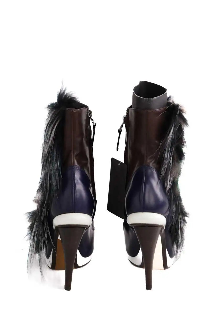 Boots Fendi Marron en Cuir