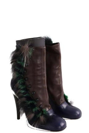 Boots Fendi Marron en Cuir