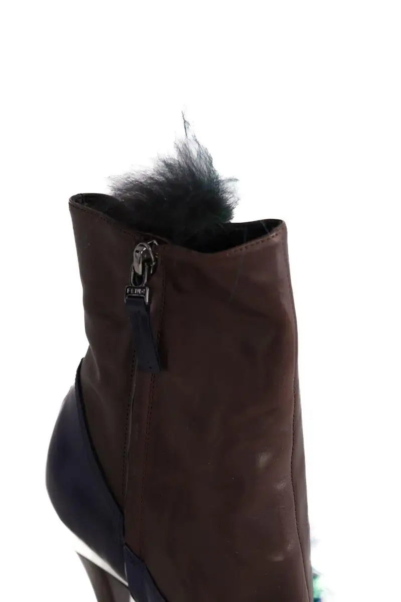 Boots Fendi Marron en Cuir