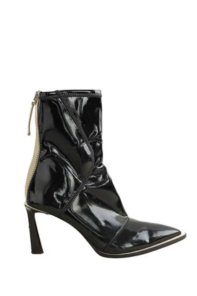 Boots Fendi Noir en Cuir verni, taille 39 - Seconde Main