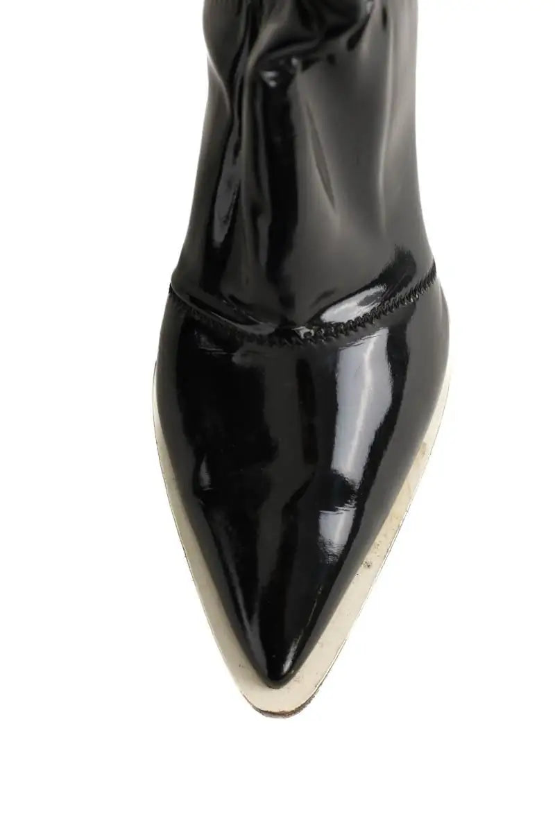 Boots Fendi Noir en Cuir verni