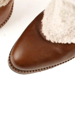 Boots fourées Sartore Marron en Cuir