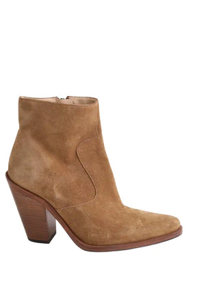 Boots Free Lance Kaki en Daim, taille 36 - Seconde Main