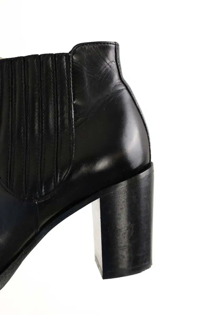 Boots Free Lance Noir en Cuir