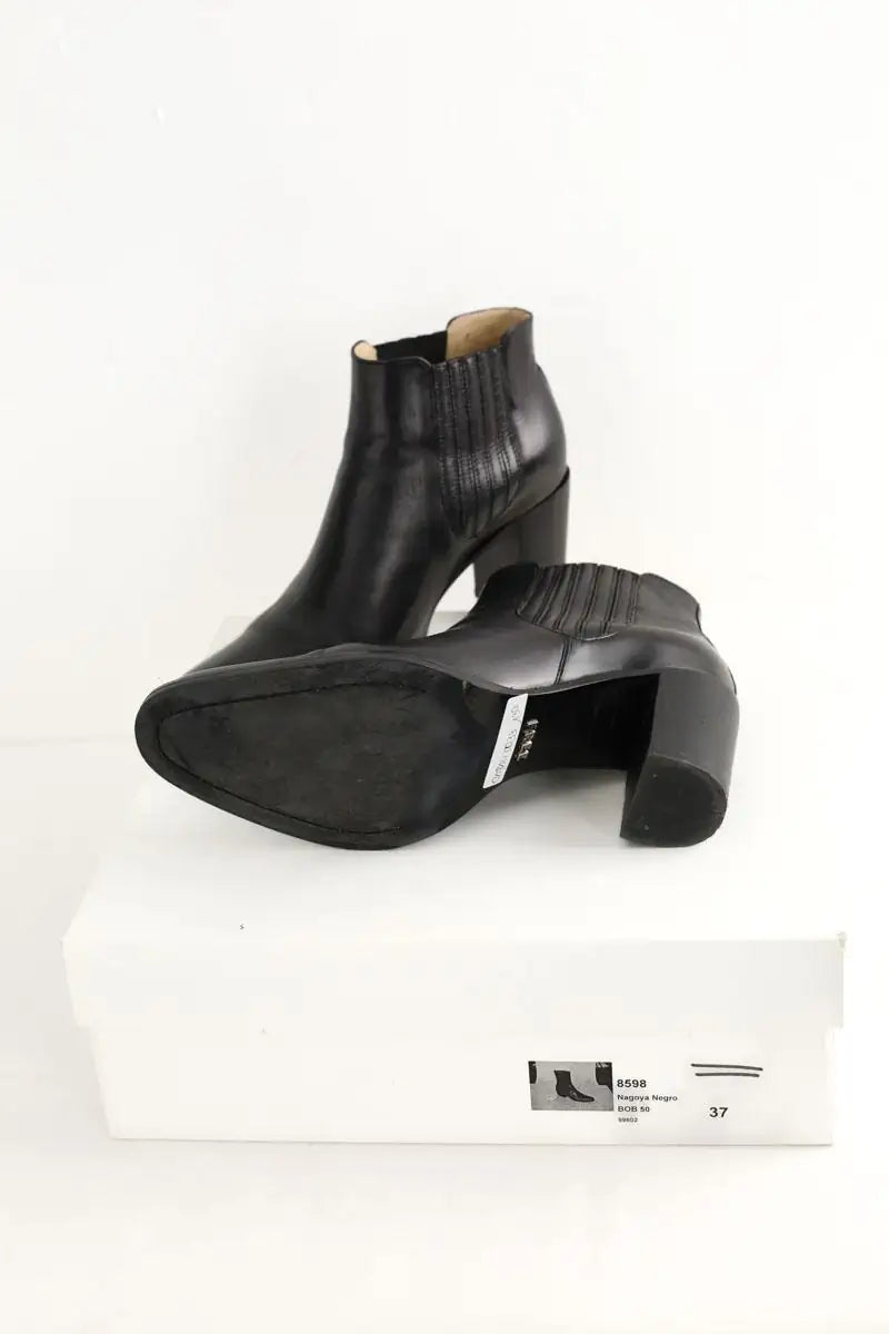 Boots Free Lance Noir en Cuir