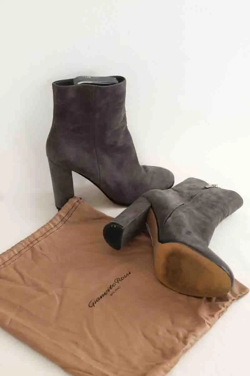 Boots Gianvito Rossi Gris en Daim