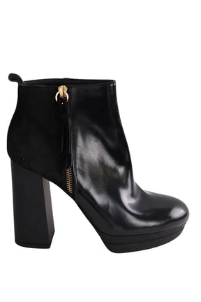 Boots Hogan Noir en Cuir verni, taille 36 - Seconde Main