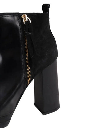 Boots Hogan Noir en Cuir verni