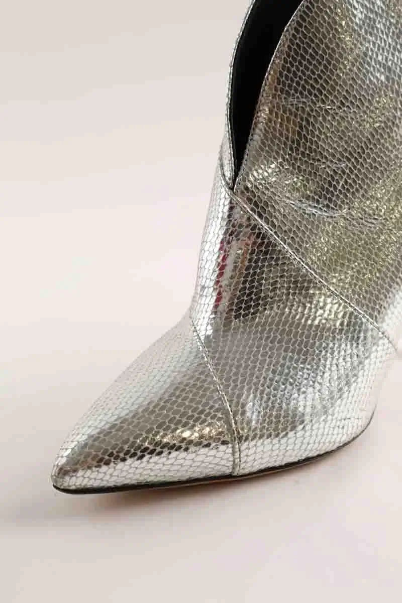 Boots Isabel Marant Argent en Cuir
