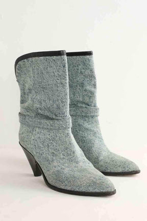 Boots Isabel Marant Bleu en Tissu