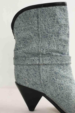Boots Isabel Marant Bleu en Tissu