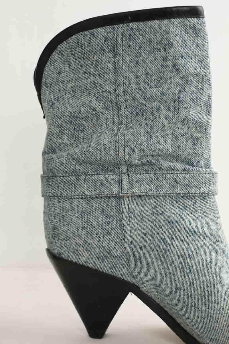 Boots Isabel Marant Bleu en Tissu