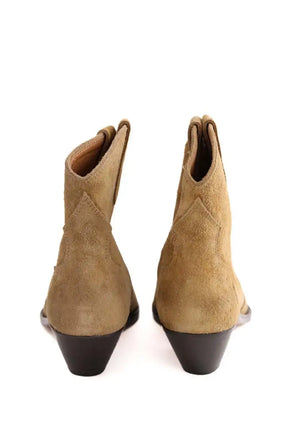 Boots Isabel Marant dvewina, velvet used san Beige en Cuir