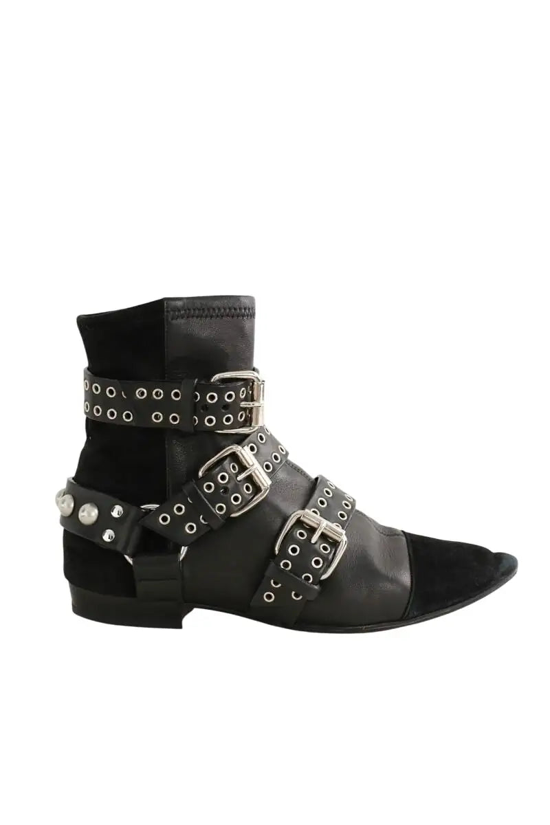 Boots Isabel Marant Noir en Cuir, taille 37 - Seconde Main