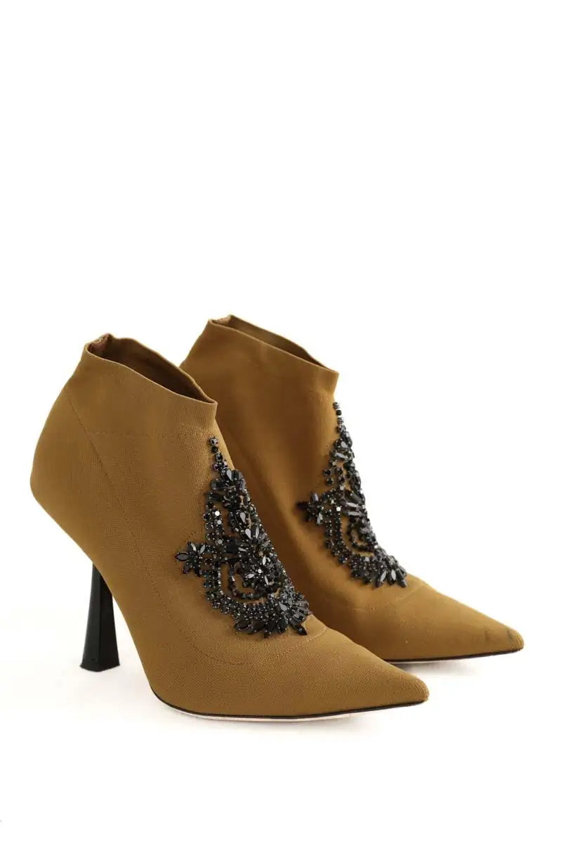 Boots Jimmy Choo Marron en Tissu