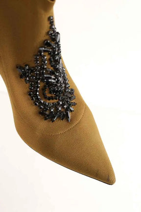 Boots Jimmy Choo Marron en Tissu