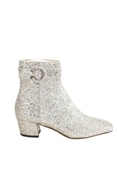 Boots Jimmy Choo Myan 45 Argent en Paillettes, taille 39 - Seconde Main