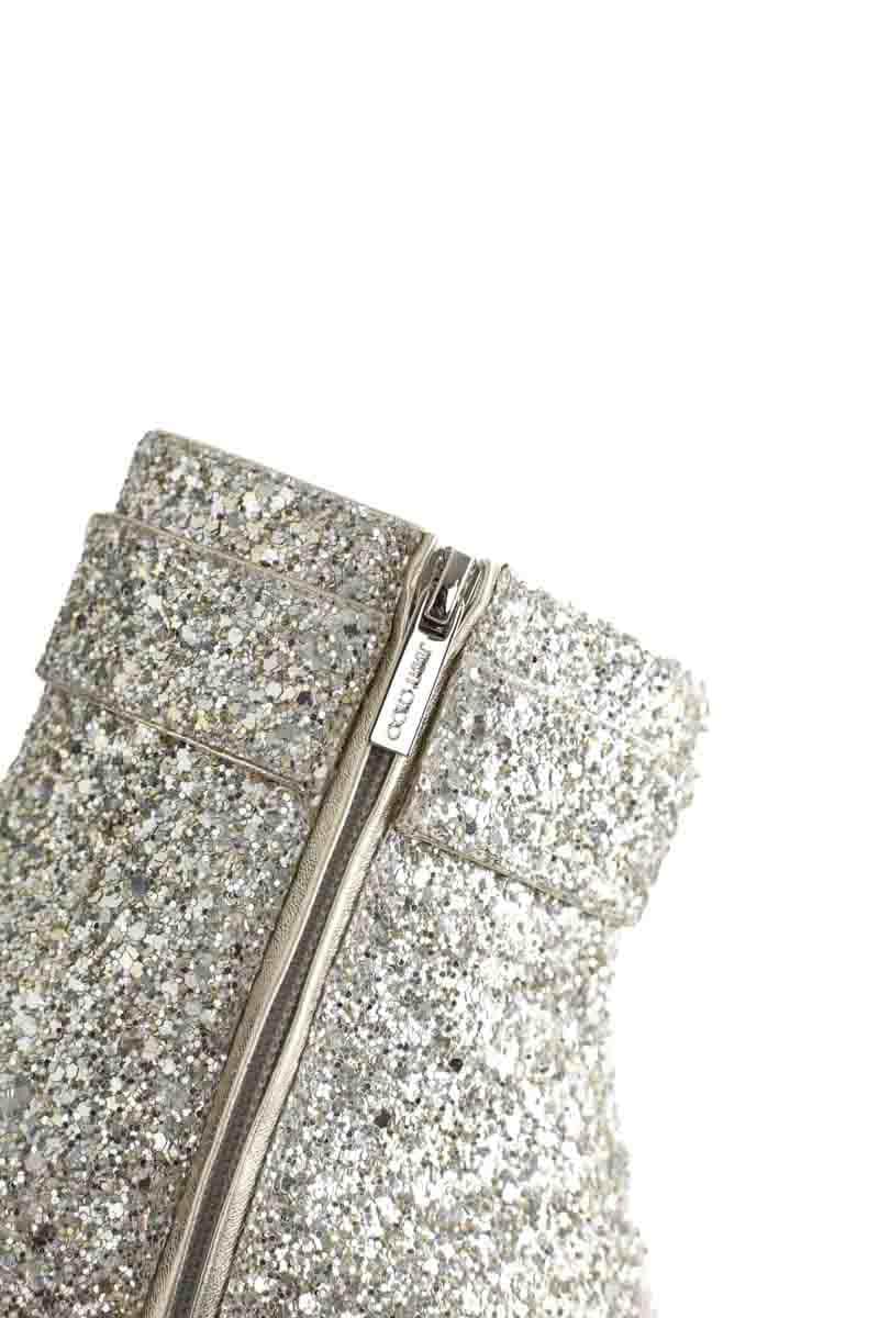 Boots Jimmy Choo Myan 45 Argent en Paillettes