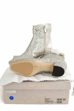 Boots Jimmy Choo Myan 45 Argent en Paillettes