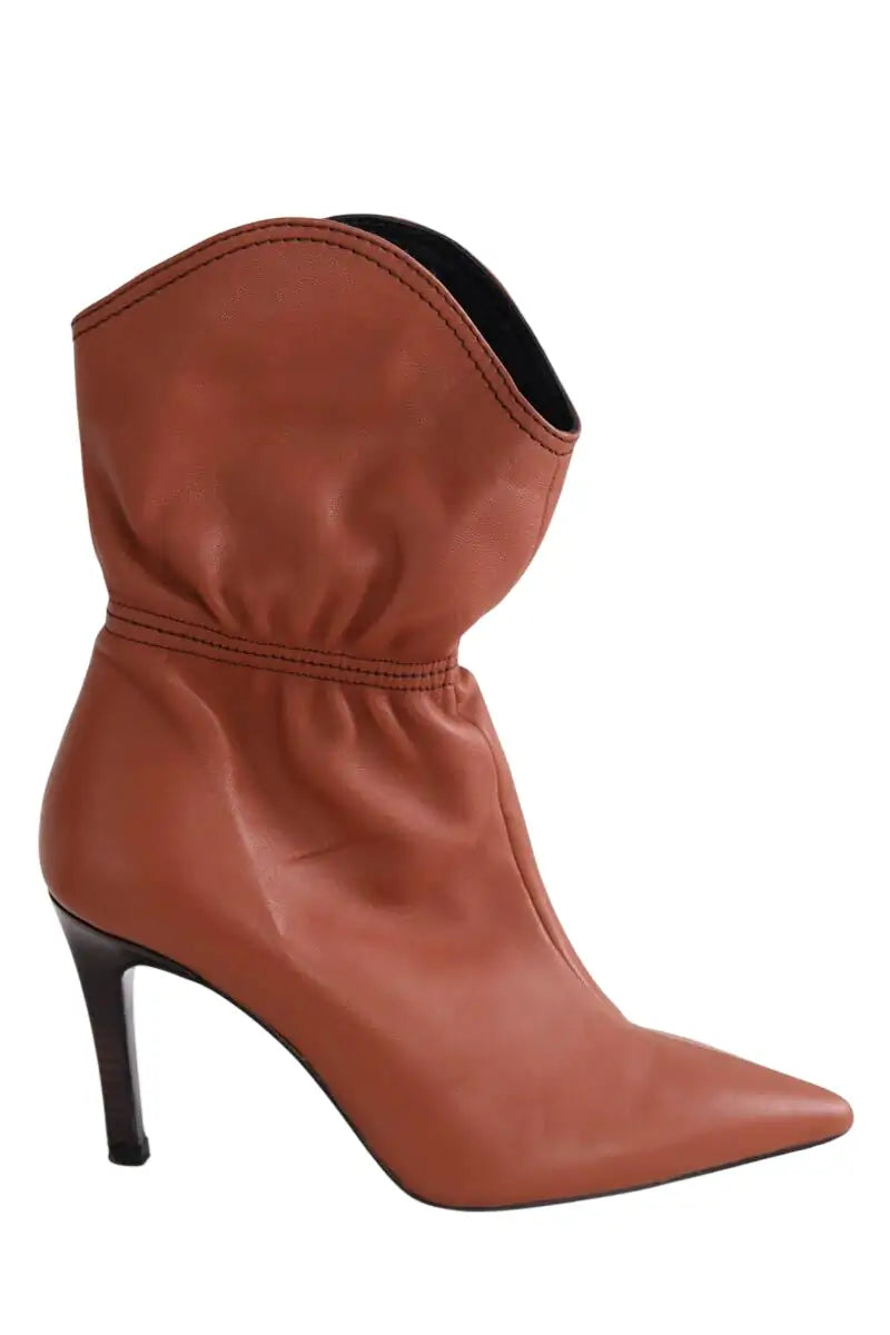 Boots Karine Arabian Camel en Cuir, taille 36 - Seconde Main