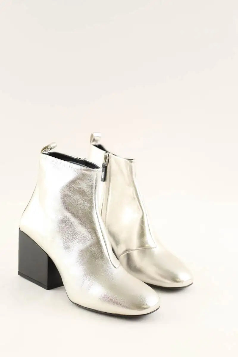 Boots Kenzo Argent en Cuir