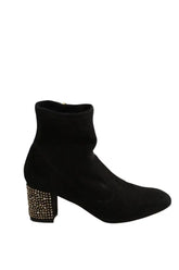 Boots LK Bennett Noir en Daim, taille 38 - Seconde Main