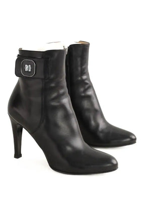 Boots Longchamp Noir en Cuir