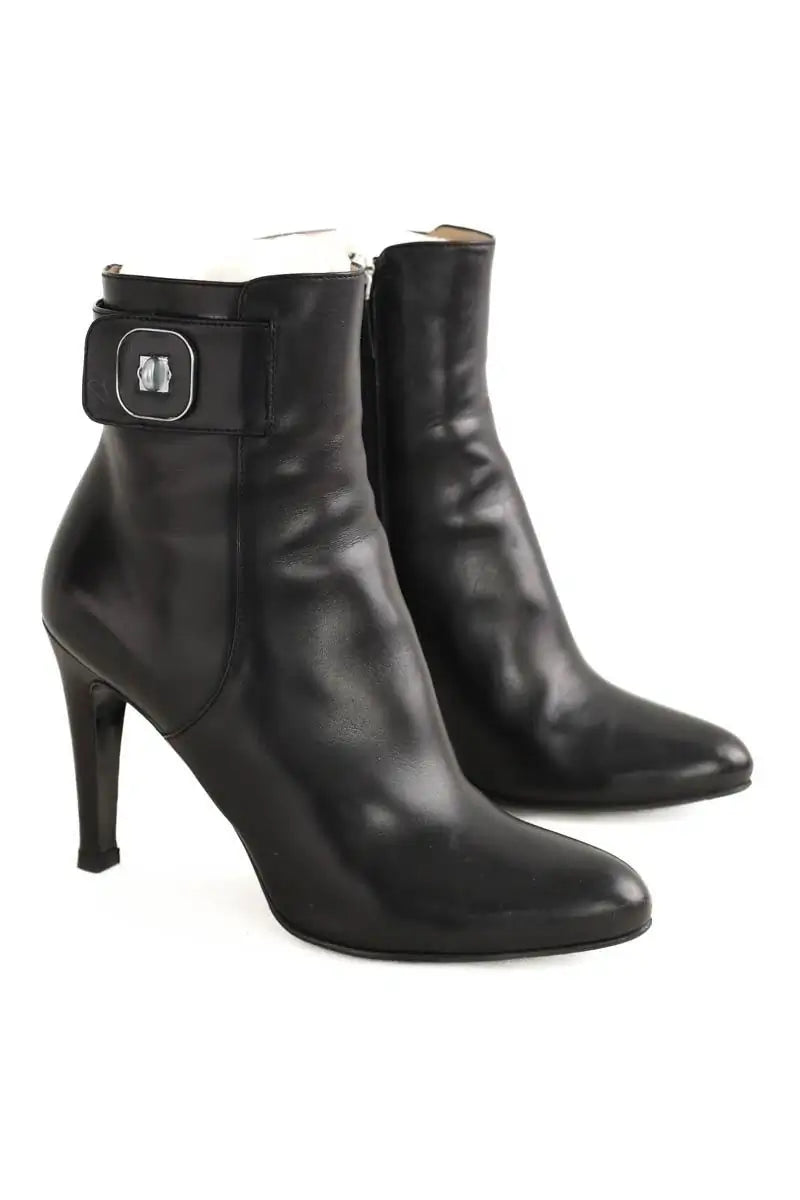 Boots Longchamp Noir en Cuir