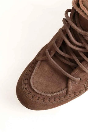 Boots Louis Vuitton Marron en Daim