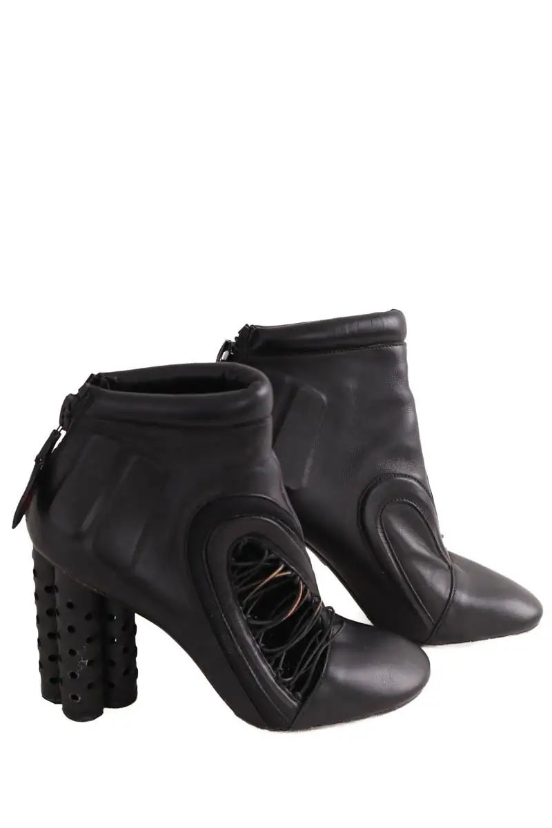 Boots Louis Vuitton Noir en Cuir