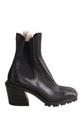 Boots Louis Vuitton Noir en Cuir, taille 40 - Seconde Main
