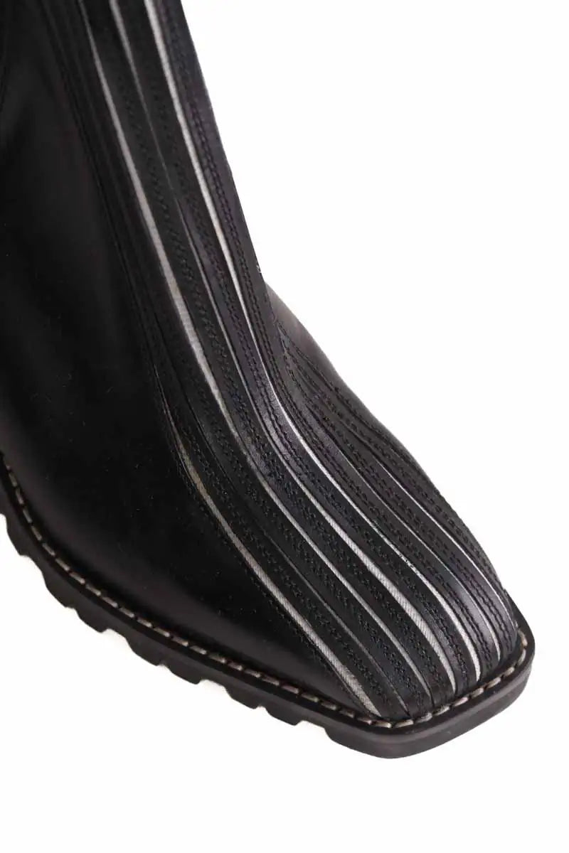 Boots Louis Vuitton Noir en Cuir