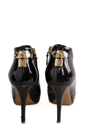 Boots Louis Vuitton Noir en Cuir verni